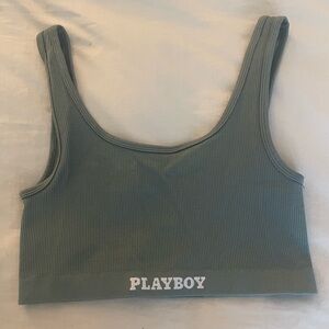 PacSun Green Ribbed Top